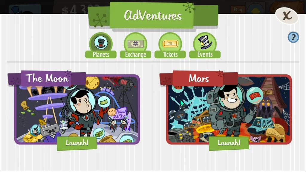 AdVenture Capitalist:月,火星